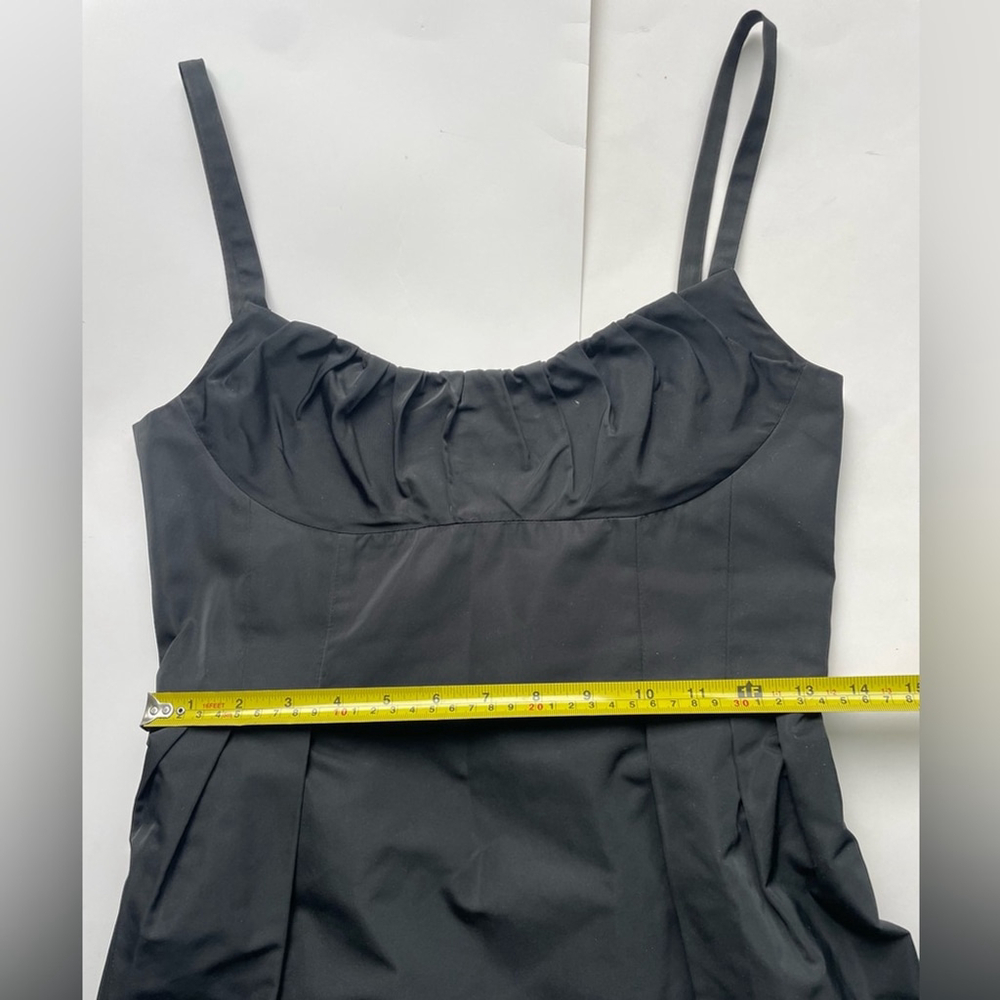 Lida Baday Black Taffeta Dress – Size 4 - Picture 6 of 8